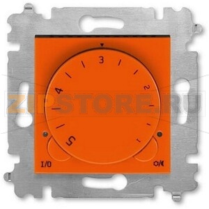 Терморегулятор с поворотной ручкой, оранжевый/дымчатый чёрный ABB 2CHH920003A6066 