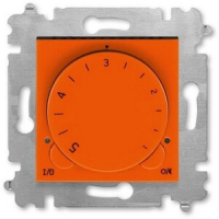 Терморегулятор с поворотной ручкой, оранжевый/дымчатый чёрный ABB 2CHH920003A6066