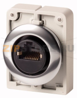 Гнездо, гнездо RJ45, 8/8, кат. 5e, металлическая рамка Eaton M30C-FRJ45