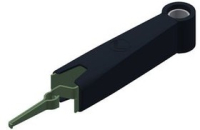 Зажим 30 В, 6A, тип: крокодил, черный Hirschmann AGF 2 BLACK