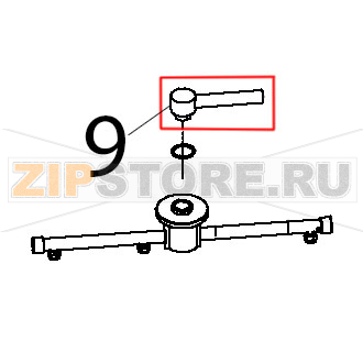Attacco superiore girante risciacquo Teikos TS820 Attacco superiore girante risciacquo Teikos TS820Запчасть на деталировке под номером: 9