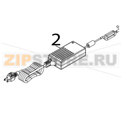 Power supply (kettle) TSC DA200 Power supply (kettle) TSC DA200Запчасть на деталировке под номером: 2