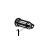 Kit spindle for upper cassette Zebra ZXP 8