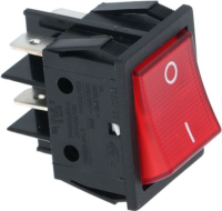 SWITCH 2-POLE RED 16A 250V