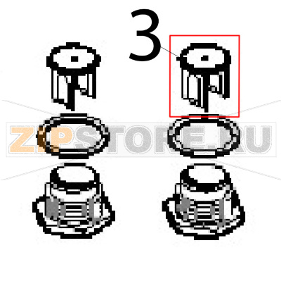 Counterweight, single Angelo Po FM1221E1 Counterweight, single Angelo Po FM1221E1Запчасть на деталировке под номером: 3