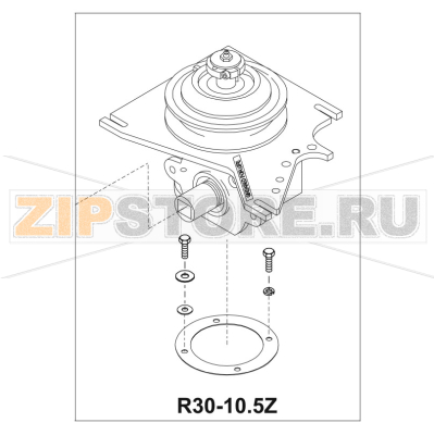Attachment drive mounted Bear Varimixer AR80 VL-1S Attachment drive mounted Bear Varimixer AR80 VL-1SЗапчасть на деталировке под номером: AR30-10.5Z