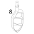 Flat beater Bear Varimixer AR80 VL-1S