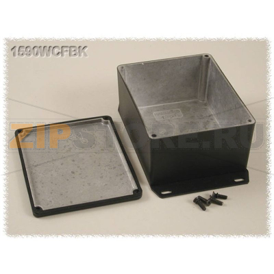 Корпус алюминиевый 120x94x56.5 мм, черный, 1 шт Hammond 1590WCFBK 