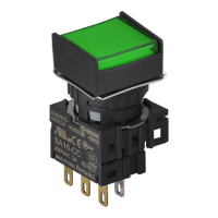 Выключатель кнопочный, Ø отверстия: 16 мм Autonics S16PRS-H3GC12
