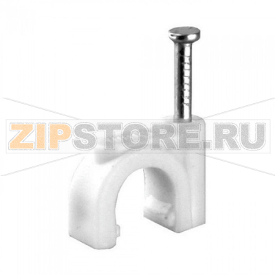 Скоба круглая 7 мм, пластиковая, 100 шт Chint 9940287 