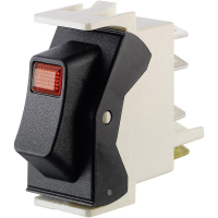 Переключатель клавишный 250 В/AC, 10 А, 1 x выкл/вкл, 1 шт Marquardt 01550.1950-00