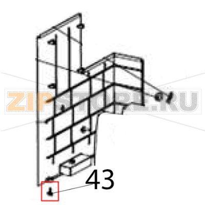 Screw Hurakan HKN-ME709 Screw Hurakan HKN-ME709Запчасть на деталировке под номером: 43