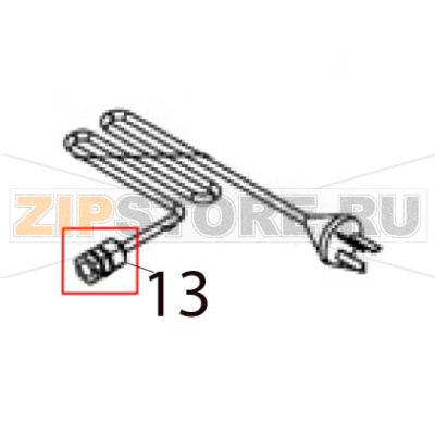 Power cord sleeve Hurakan HKN-FR66L Power cord sleeve Hurakan HKN-FR66LЗапчасть на деталировке под номером: 13