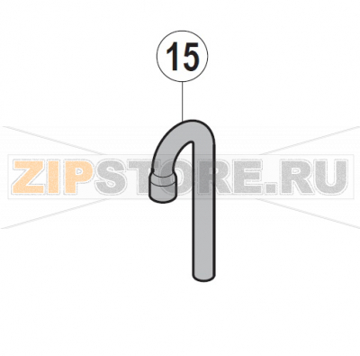 Hose Hobart UXT-10A                                                             Hose&nbsp; Hobart UXT-10AЗапчасть на сборочном чертеже под номером: 15Название запчасти на немецком языке языке: Hose Hobart UXT-10A
