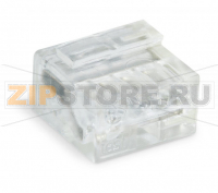 Соединитель MICRO PUSH WIRE® для распределительных коробок; для одножильных проводников; O 0,8 мм; 4-проводн.; прозрачный корпус; светло-серая крышка; макс. рабочая темп. окр. среды 60 °C; прозрачные Wago 243-144