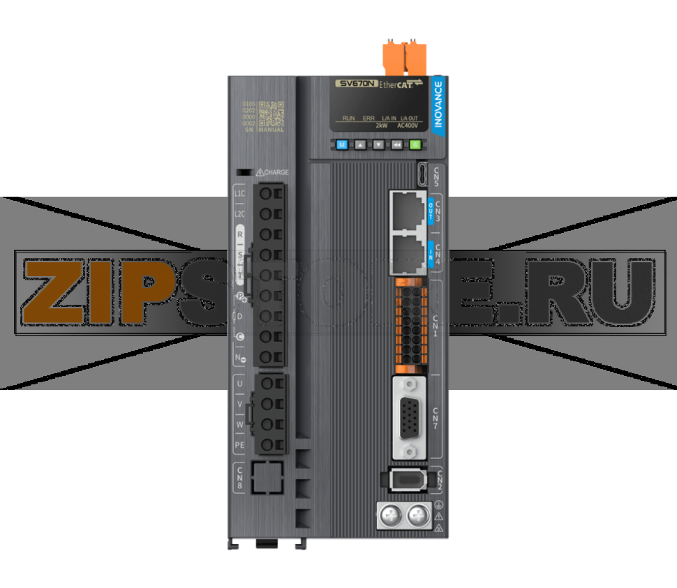 Сервопривод 220 В, 12 A, 1.5 кВт, EtherCAT, STO, 1 фаза, IP20 Inovance SV670NS012I-FS-INT 