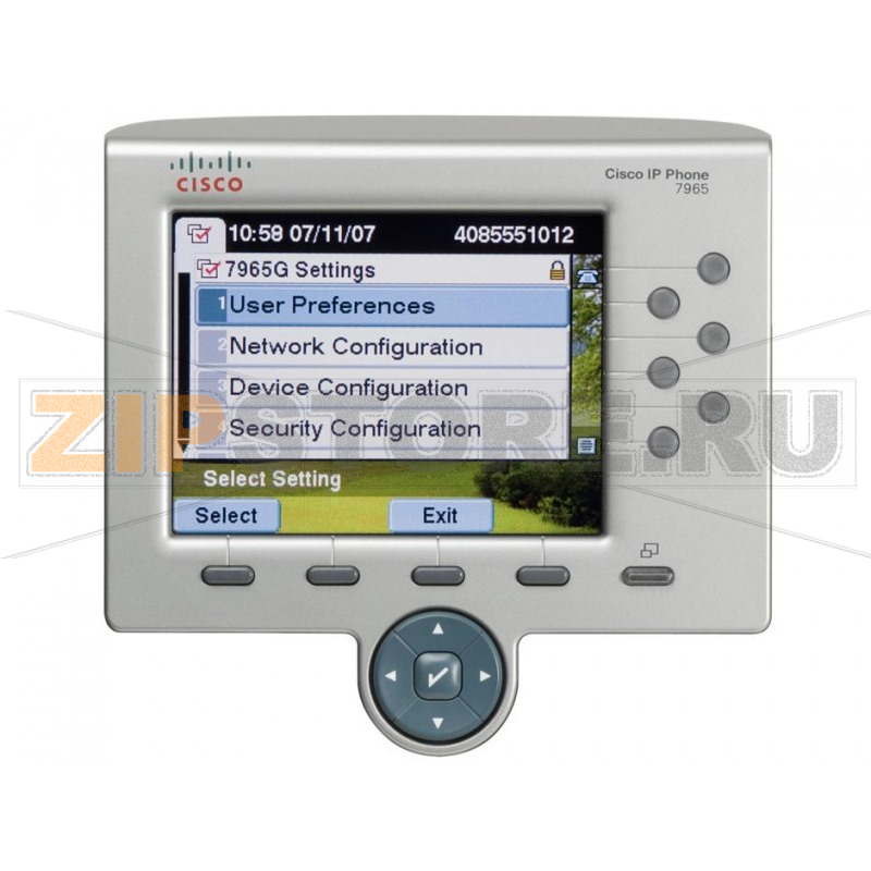 IP-телефон 48 В/DC, 2xGE (PoE), 8 линий, SIP/SCCP, 320х240 пкс, RJ-9 Cisco CP-7975G 