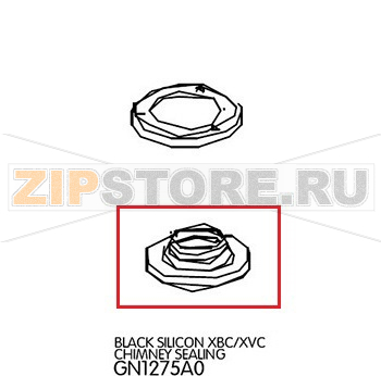 Black silicon chimney sealing Unox XBC 805 Black silicon chimney sealing Unox XBC 805Запчасть на деталировке под номером: 30Название запчасти на английском языке: Black silicon chimney sealing Unox XBC 805