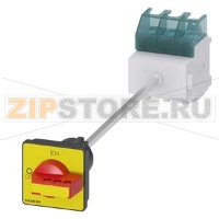 ГЛАВНЫЙ ВЫКЛЮЧАТЕЛЬ 3-ПОЛЮСНЫЙ IU=63, P/AC-23A AT 400V=22KW WITH DEFEATABLE DOOR COUPLING ROT. MECHANISM BASE MOUNTING TOP-HAT RAIL/TWO HOLE MOUNTING ROTARY MECHANISM RED/YELLOW Siemens 3LD2517-0TK13