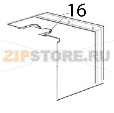 Pannello lat. DX Scotsman B 40 Pannello lat. DX Scotsman B 40Запчасть на деталировке под номером: 16