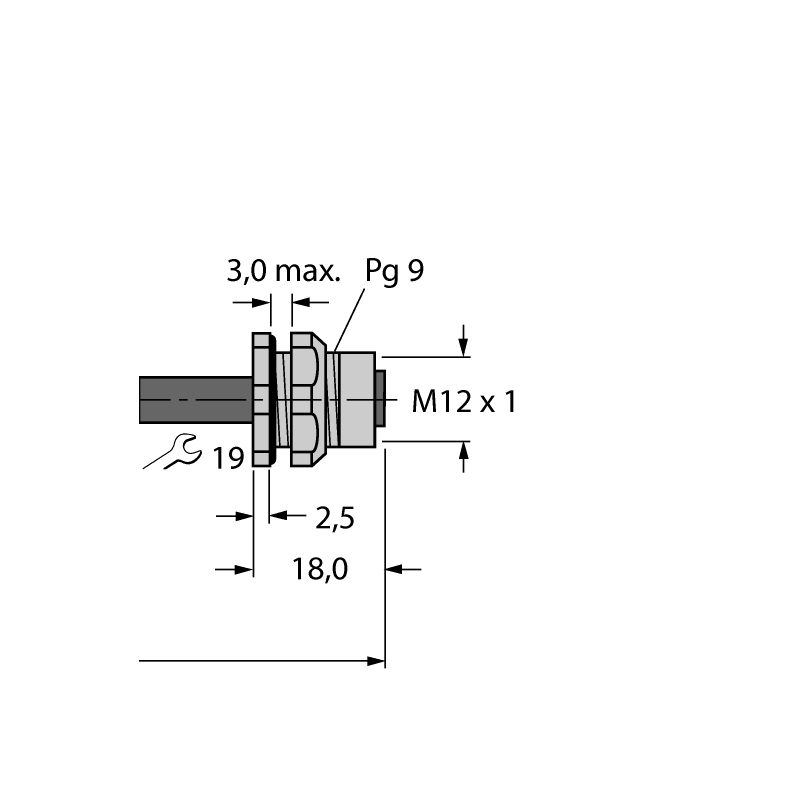 Кабель Ethernet Turck RJ45S FKSD 841-0.5M 