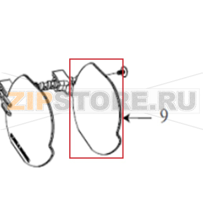Media holder TSC Alpha-3RW Media holder TSC Alpha-3RWЗапчасть на сборочном чертеже под номером: 9Название запчасти на английском языке: Media holder TSC Alpha-3RW