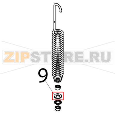 Washer Ø: 10 Silanos E1000 Washer Ø: 10 Silanos E1000Запчасть на деталировке под номером: 9