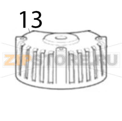 Coperchio motore Scotsman BF 80 Coperchio motore Scotsman BF 80Запчасть на деталировке под номером: 13