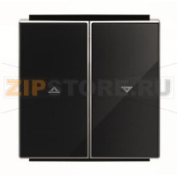 Клавиша для выключателя жалюзи, чёрная ABB 2CLA854400A2501