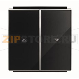 Клавиша для выключателя жалюзи, чёрная ABB 2CLA854400A2501 