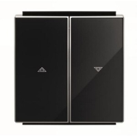 Клавиша для выключателя жалюзи, чёрная ABB 2CLA854400A2501