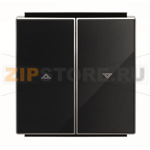 Клавиша для выключателя жалюзи, чёрная ABB 2CLA854400A2501 