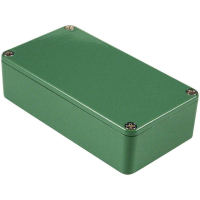 Корпус алюминиевый 111.5x59.5x31 мм, зеленый, 1 шт Hammond 1590BGR