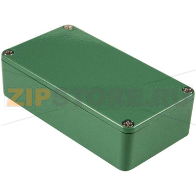 Корпус алюминиевый 111.5x59.5x31 мм, зеленый, 1 шт Hammond 1590BGR 