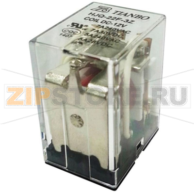 Реле электромагнитное 24 В/DC, 7 А, 1 шт Tianbo HJQ-22F-3Z-24VDC 