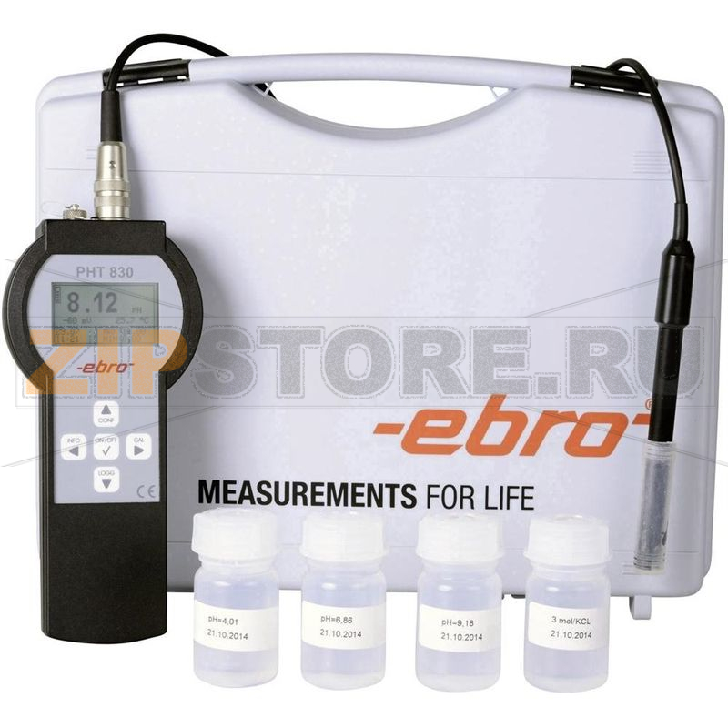 PH-метр, от -10 до 100°C, ± 0.1°C, 0-14 pH Ebro PHT 830 Set 1 