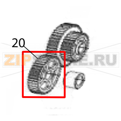 Gear (Z40) 203 dpi Sato CG212DT Gear (Z40) 203 dpi Sato CG212DTЗапчасть на деталировке под номером: 20Название запчасти на английском языке: Gear (Z40) 203 dpi Sato CG212DT.
