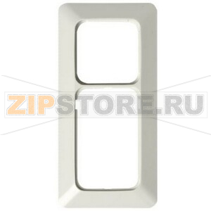 Рамка двухместная, белая ABB 185.74 