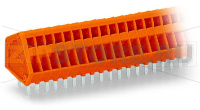 PCB terminal block; 0.5 mm; Pin spacing 2.54 mm; 6-pole; CAGE CLAMP®; 0,50 mm; orange Wago 233-406