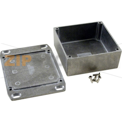 Корпус 92x92x42 мм, материал: алюминий, серый, 1 шт Hammond 1590YFL 