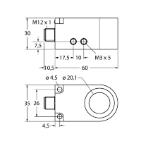 Датчик индуктивный Turck BI20R-W30-DAN6X-H1141