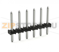 Solder pin strip; 1.0 mm O solder pin; straight; Pin spacing 3.5 mm; 12-pole; black Wago 2091-1712/200-000