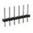 Solder pin strip; 1.0 mm O solder pin; straight; Pin spacing 3.5 mm; 12-pole; black Wago 2091-1712/200-000 - Solder pin strip; 1.0 mm O solder pin; straight; Pin spacing 3.5 mm; 12-pole; black Wago 2091-1712/200-000