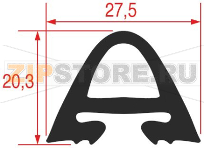 УПЛОТНИТЕЛЬ ДВЕРЦЫ ПЕЧИ 1410x520 mm RATIONAL 5105.1007 