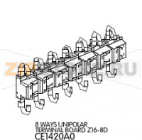 8 Ways unipolar terminal board Z16-8D Unox XBC 1005
