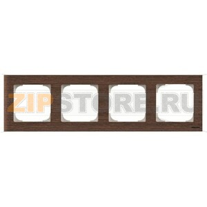 Рамка четырехместная, дерево венге ABB 2CLA857400A2101 