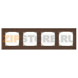 Рамка четырехместная, дерево венге ABB 2CLA857400A2101 