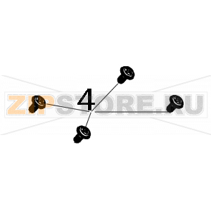 Self tapping washer screw, TP3XL6XΨ7MM/ phillips round, NI TSC Alpha-40L Self tapping washer screw, TP3XL6XΨ7MM/ phillips round, NI TSC Alpha-40LЗапчасть на деталировке под номером: 4