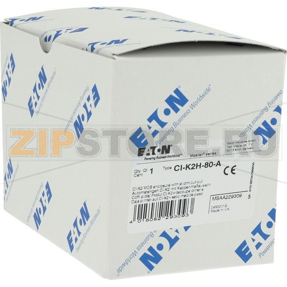 Корпус изолированный, ДхШхВ=160x100x80 мм Eaton CI-K2H-80-A 
