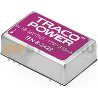 Преобразователь DC/DC, печатный монтаж, 12 V/DC, 5 V/DC, 1.5 A, 8 W Traco Power TEN 8-1211